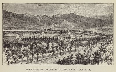 Rezydencja Brighama Younga, Salt Lake City autorstwa George Augustus Sala
