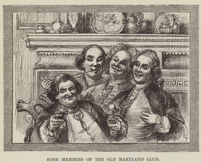 Niektórzy członkowie klubu Old Maryland autorstwa George Augustus Sala