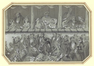 Teatr Williama McConnella Haymarket autorstwa George Augustus Sala