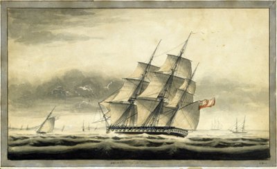 Okręt transportowy HMS "Akbar" (1806), 10 sierpnia autorstwa George Back