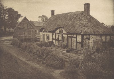 Dom Izaaka Waltona w Shallowford, Staffordshire, lata 80. XIX wieku, druk 1888., lata 80. XIX wieku, druk 1888. autorstwa George Bankart
