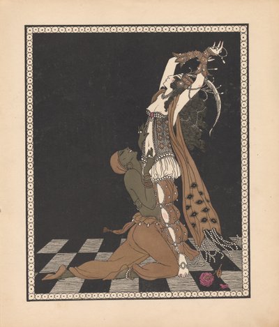 Ida Rubinstein i Wacław Niżyński w balecie Scheharazade autorstwa George Barbier