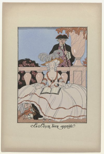 Wieniec miesięcy, 1919: lekcja dobrze wyuczona autorstwa George Barbier