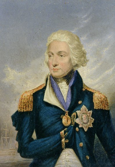 Horatio, wicehrabia Nelson (1758-1805) (druk kolorowy) autorstwa George Baxter