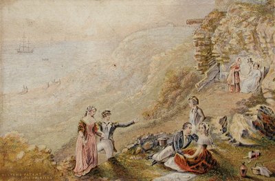 Ławka zakochanych, Hastings autorstwa George Baxter