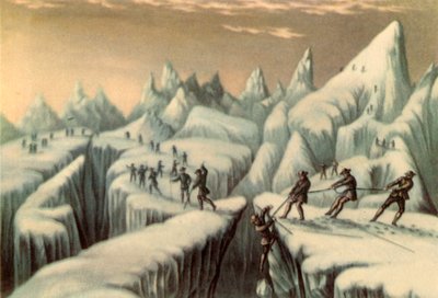 Etap wejścia na Mont Blanc, 1853, 1946. autorstwa George Baxter