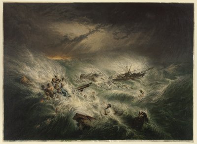 Wrak Reliance (12 listopada 1842) autorstwa George Baxter