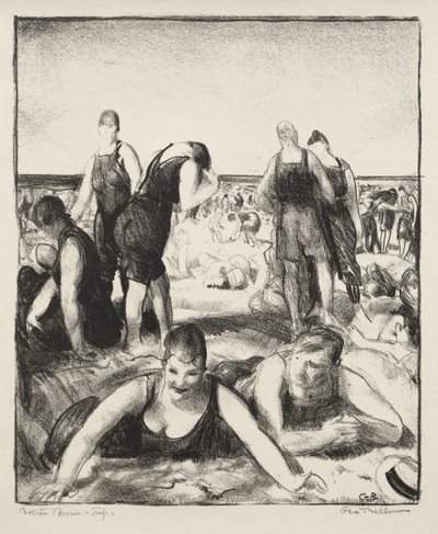Plaża kąpielowa autorstwa George Bellows