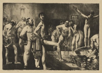 Łazienka dla biznesmenów autorstwa George Bellows