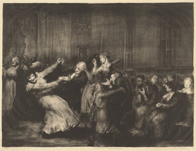 Taniec w domu wariatów autorstwa George Bellows