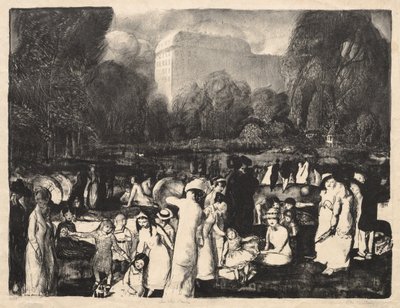 W parku, światło autorstwa George Bellows