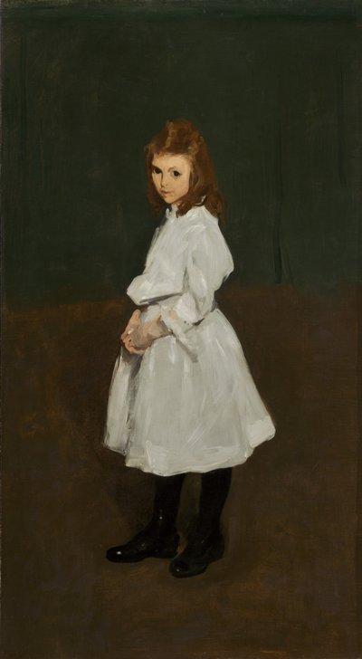 Mała dziewczynka w bieli (Queenie Burnett) autorstwa George Bellows