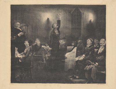 Spotkanie modlitewne, drugi kamień autorstwa George Bellows