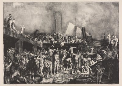 Nad rzeką autorstwa George Bellows