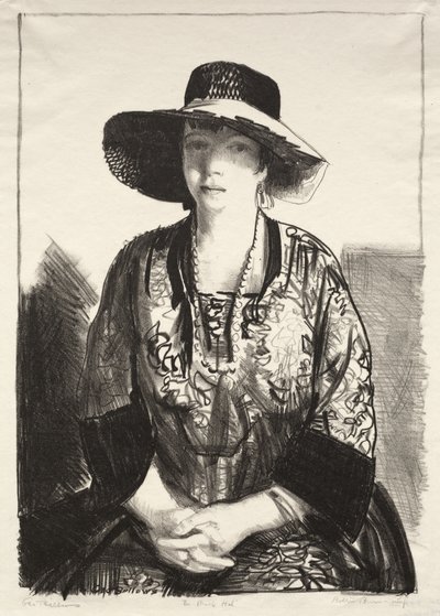 Czarny Kapelusz autorstwa George Bellows