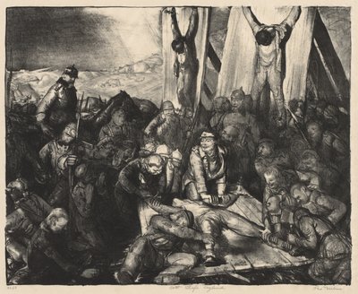 Seria „War”:  Boża kara, Anglia autorstwa George Bellows