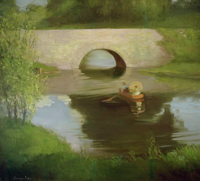 Central Park (olej na płótnie) autorstwa George Benjamin Luks