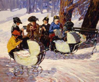 Dzianiny, Park High Bridge autorstwa George Benjamin Luks