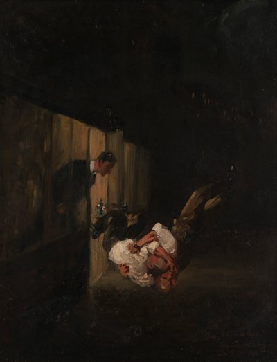 Zapaśnicy autorstwa George Benjamin Luks