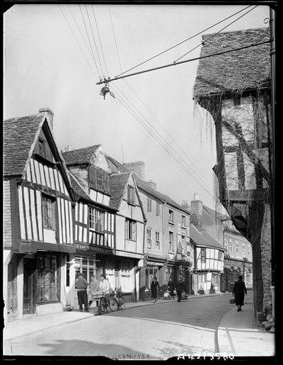 Friar Street, Worcester, Worcestershire, 1942. autorstwa George Bernard Mason