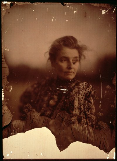 Zdjęcie portretowe Beatrice Webb (1858-1943) (zdjęcie autochromatyczne) (patrz także 2900) autorstwa George Bernard Shaw