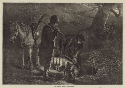 Sezon polowań, zatrzymanie Ziemi autorstwa George Bouverie Goddard