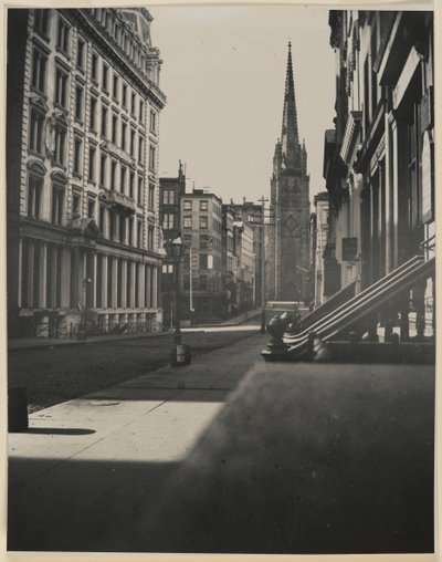 Wall Street, Manhattan (srebrny nadruk żelatynowy) autorstwa George Bradford Brainerd