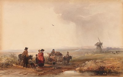 Obóz cygański, Holandia, 1800 rok. autorstwa George Bryant Campion