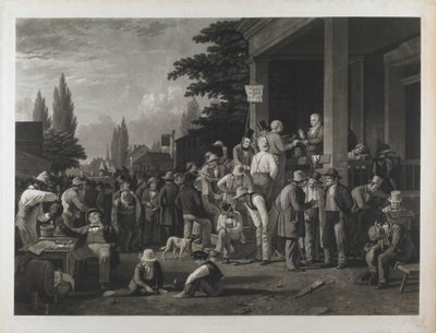 Dowód 17 z „Wyborów powiatowych” autorstwa George Caleb Bingham