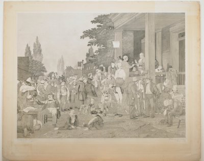 Dowód 1 z „Wyborów powiatowych” autorstwa George Caleb Bingham