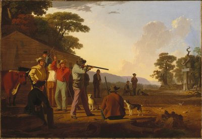 Strzelanie do wołowiny autorstwa George Caleb Bingham