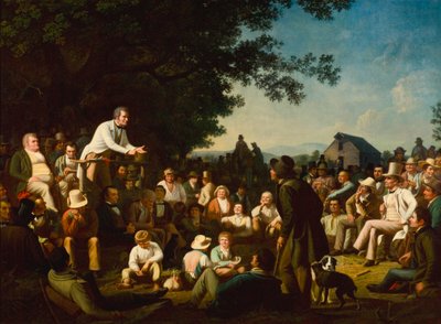 Kikut mówi autorstwa George Caleb Bingham