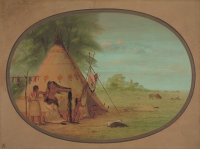 Wrona w swojej toalecie, 18611869. autorstwa George Catlin