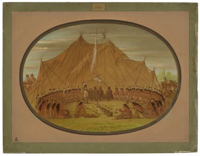 Psie Uczta - Sioux autorstwa George Catlin