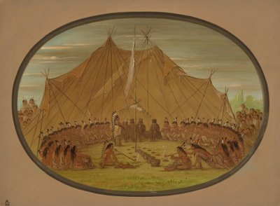 Psie Święto - Sioux, 18611869. autorstwa George Catlin