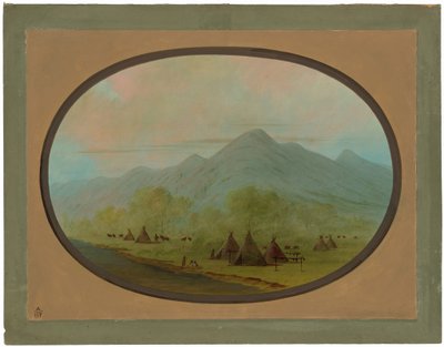 Mała Wioska Wron autorstwa George Catlin