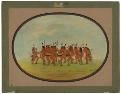 Zabawny taniec - Sioux autorstwa George Catlin