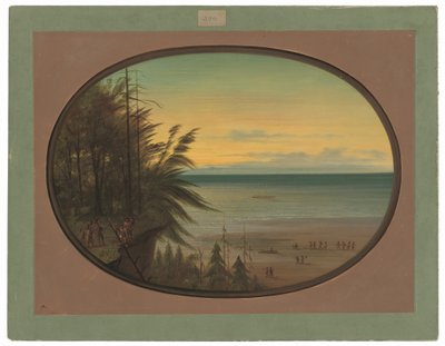 Drabina indyjska - Indianie Nayas autorstwa George Catlin