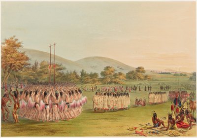 Taniec z piłką autorstwa George Catlin