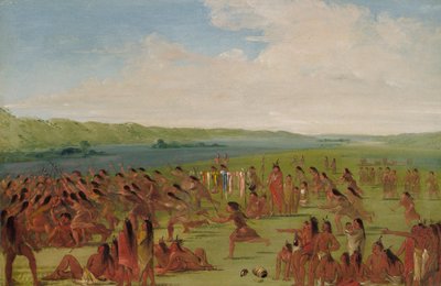 Bal kobiet, Prairie du Chien, 1835-1836. autorstwa George Catlin
