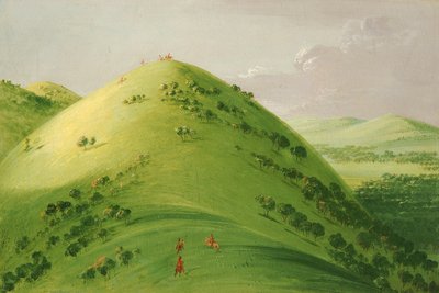 Piękne Prairie Bluffs, górne Missisipi autorstwa George Catlin