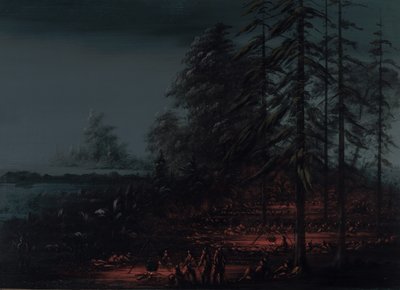 Biwak Wojny Siuksów, 18611869. autorstwa George Catlin