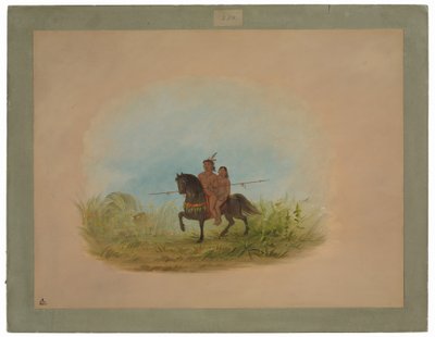 Narzeczeni na koniu - Connibo autorstwa George Catlin
