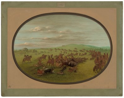 Przeprowadzka Camanchees autorstwa George Catlin