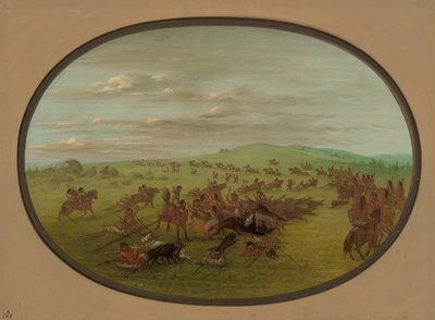 Przeprowadzka Camanchees, 18611869. autorstwa George Catlin