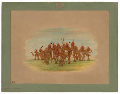 Taniec odkrywania - Saukie autorstwa George Catlin