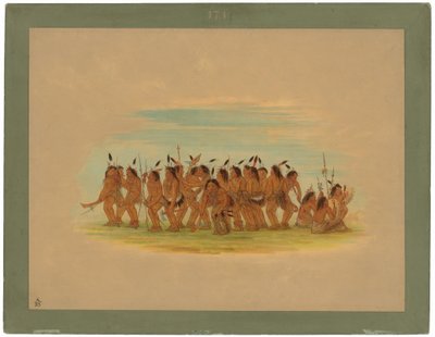 Taniec psa - Sioux autorstwa George Catlin
