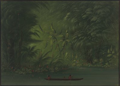 Wejście do laguny, brzeg Amazonki, 18541869. autorstwa George Catlin