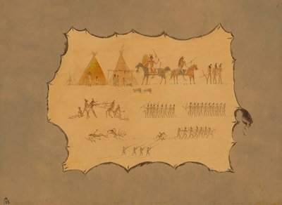 Faksymile szaty Cheyenne, 18611869. autorstwa George Catlin
