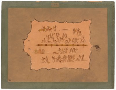 Faksymile szaty Siuksów autorstwa George Catlin
